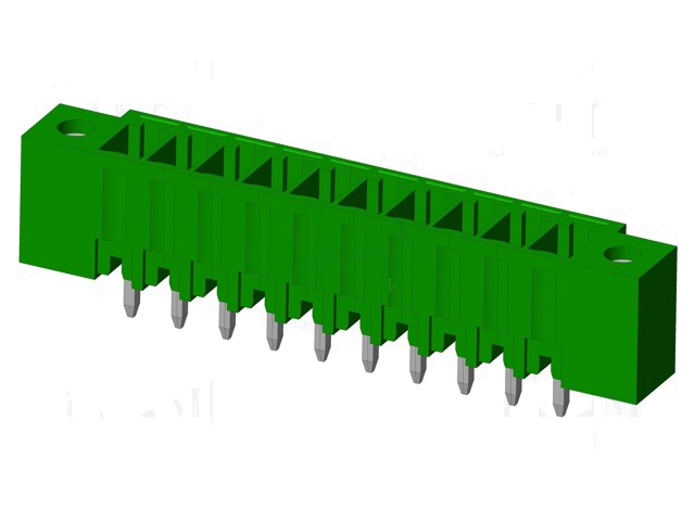 Connector: ontkoppelbare terminal strip; contact; mannelijk Connector: ontkoppelbare terminal strip; contact; mannelijk